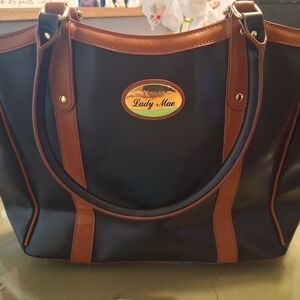 Lady Mae Black and Brown Tote